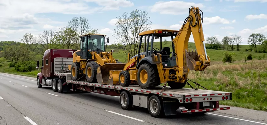 Loader and Backhoe Tractors Transport Oahu